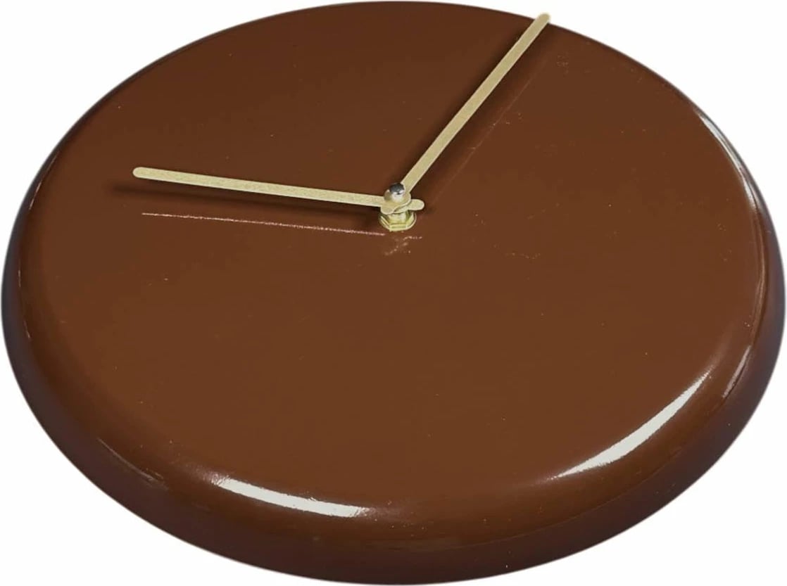 Orë muri dekorative metalike Wallity, ngjyrë kafe, 30cm