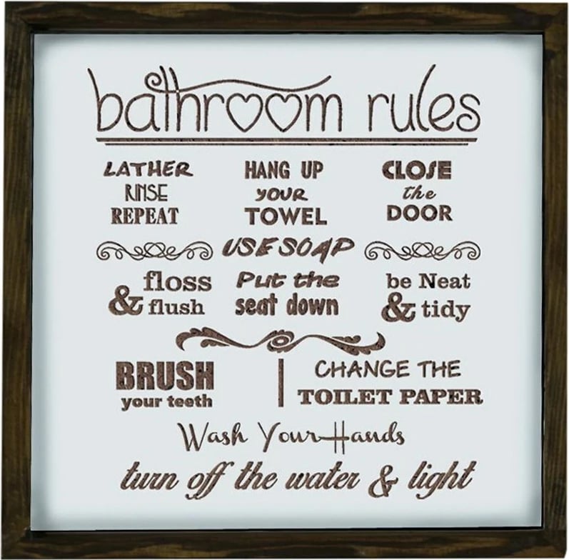 Pikturë dekorative me kornizë MDF, ngjyrë kafe dhe e bardhë, KZM006, 34x34cm