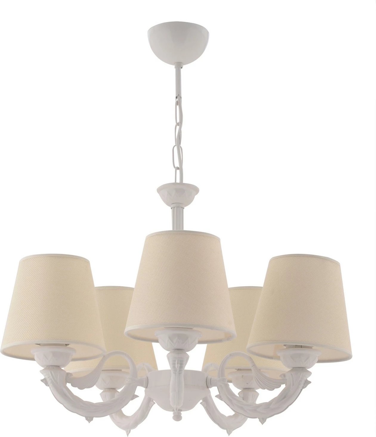 Llambadar Opviq Fiona, krem dhe bardhë