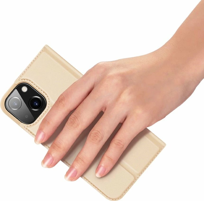 Mbështjellës Dux Ducis Skin Pro Bookcase për iPhone 13 mini, ari
