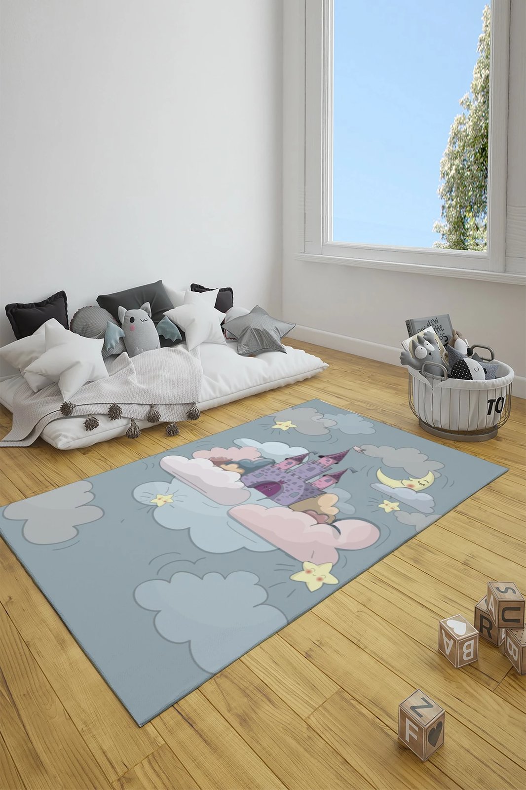 Qilim shumëngjyrësh për fëmijë, 80x150cm, Conceptum Hypnose, CT-3056