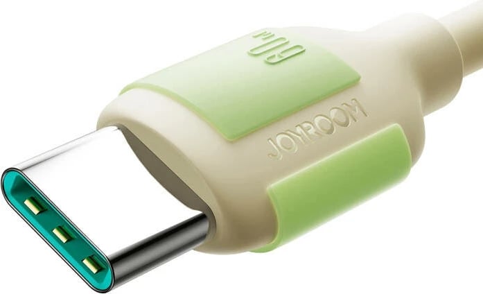 Kabllo karikimi e shpejtë Joyroom S-A53, USB-C në USB-C, 1.2m, 60W, bezhë