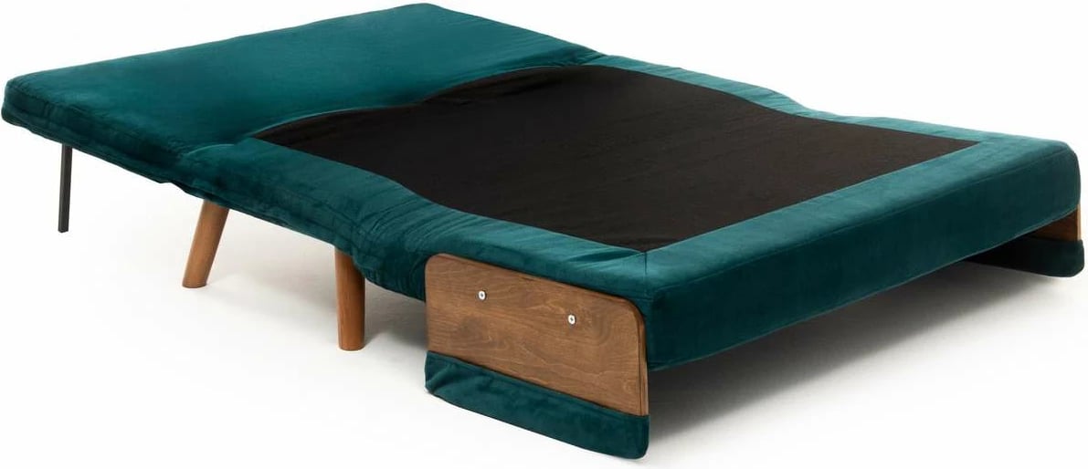 Divan-krevat dy ulëshe, ngjyrë jeshile petrol, Cosmo