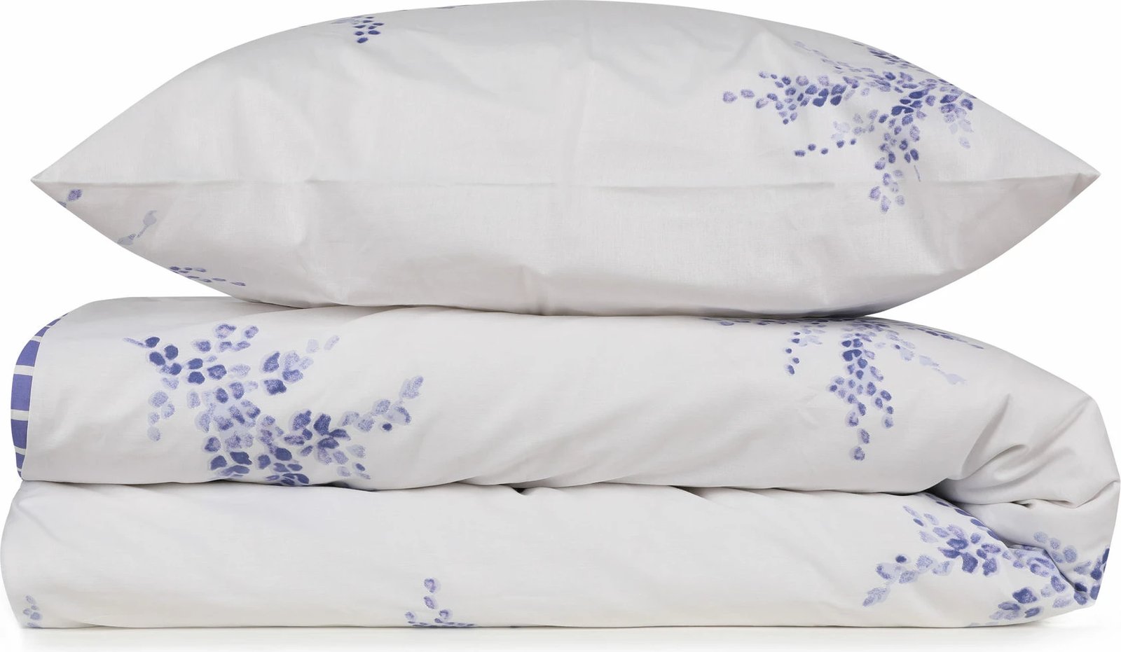 Set mbulesë për jorgan King, L'essentiel, Meltem, ngjyrë bardhë e kaltër