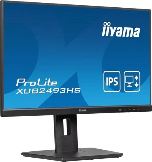 Monitor iiyama ProLite XUB2493HS-B6, 23.8", IPS, Full HD, Pivot, e zezë