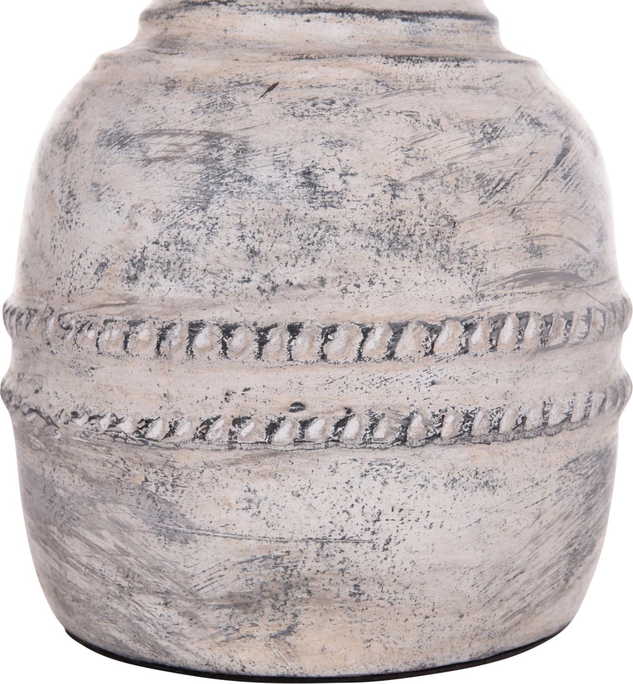 Vazo dekorative tavoline VERMO, terrakotë, ngjyrë gri e çelët, FH4393, 21x25cm