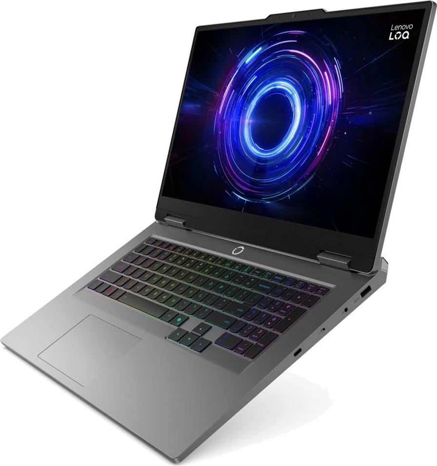 Laptop Lenovo LOQ 17IRX10, 17.3", Intel Core i5-13450HX, 16 GB RAM, 1 TB SSD, NVIDIA RTX 5050 8 GB, Luna Grey