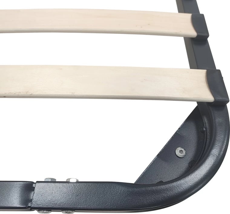 Kornizë krevati metalike Amaso, ngjyrë e zezë, 90x190x28cm