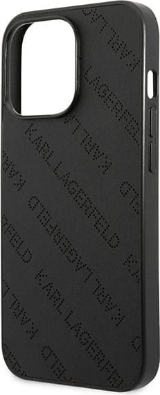 Mbështjellës Karl Lagerfeld Perforated Allover për iPhone 13 Pro / 13 6.1", i zi
