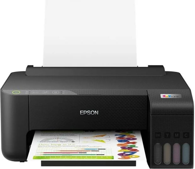 Printer, Epson EcoTank ET-1810 ET1810, A4, inkjet 300 dpi, 10-11 ppm, Wi‑Fi, e zezë