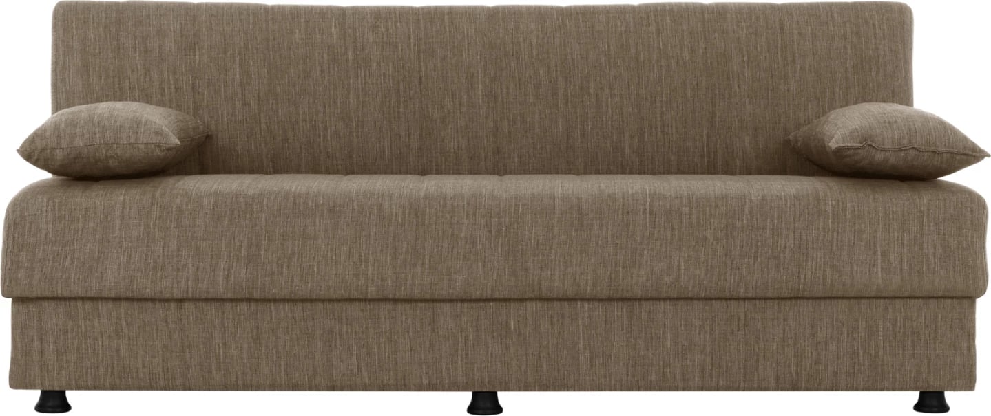 Divan shtrat tre-vendësh, pëlhurë kafe, FH3239.02