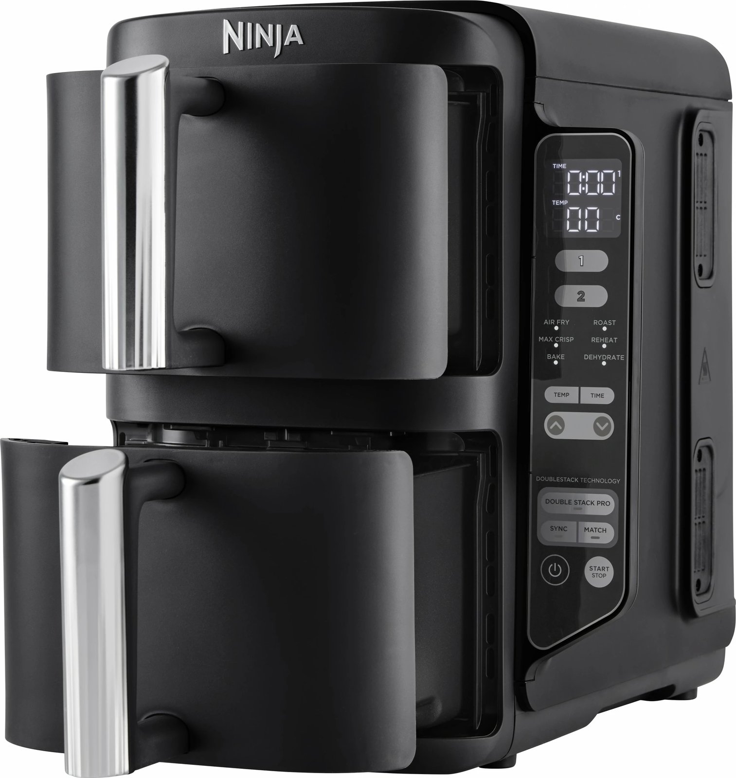 Fritezë me pak yndyrë Ninja SL300EU, 7.6 L, e zezë