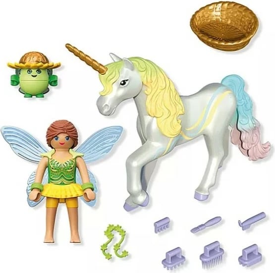 Set figurina Playmobil 71840 Princess Magic Unicorn Rainbow Flower me zanë, 24 copë, plastikë