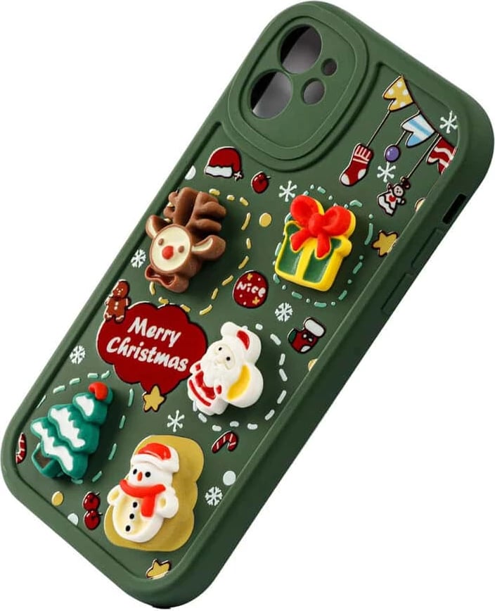 Fotroll për telefon TECH TIME Christmas Edition Green (IP14)