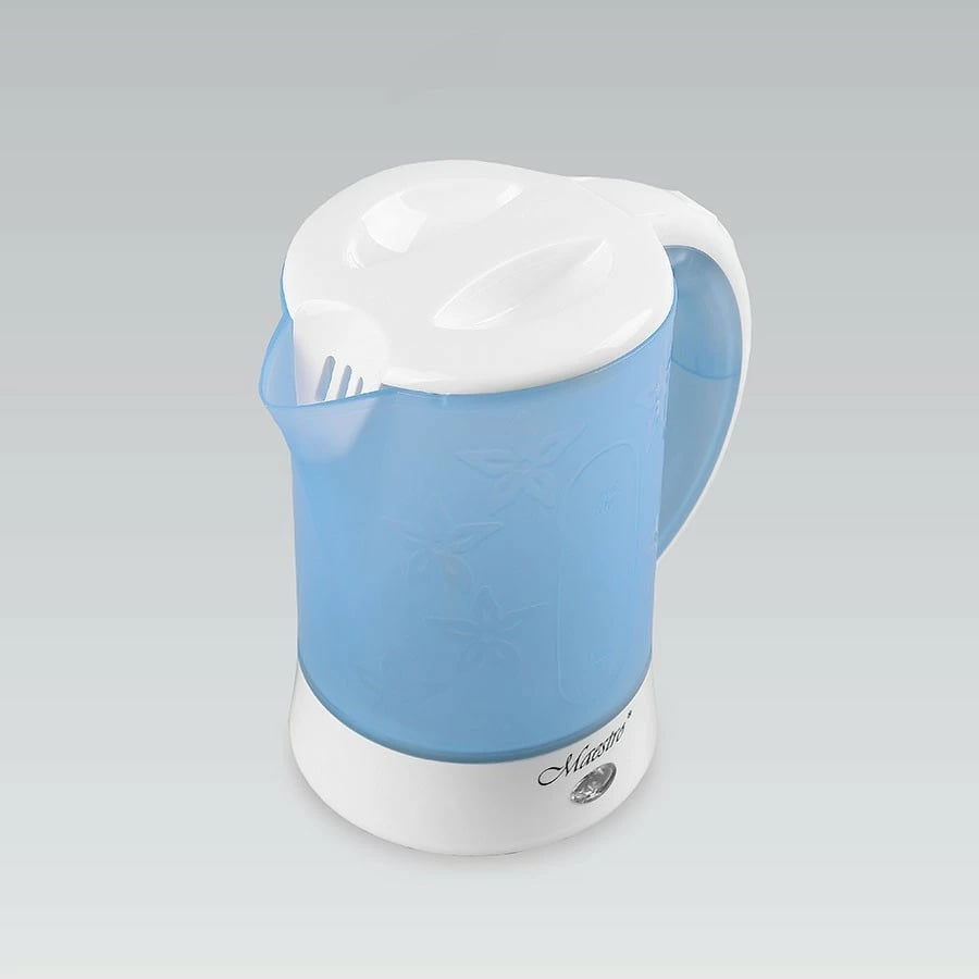 Çajnik udhëtimi Feel-Maestro MR-010, 0.6L, 600W, Blu/Bardhë, set me 2 gota