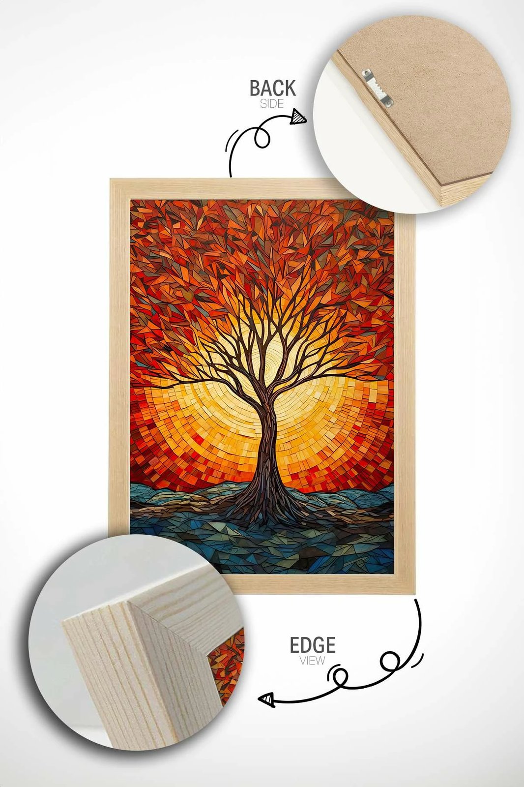 Pikturë dekorative me kornizë, Wallity, Mscartmdl5