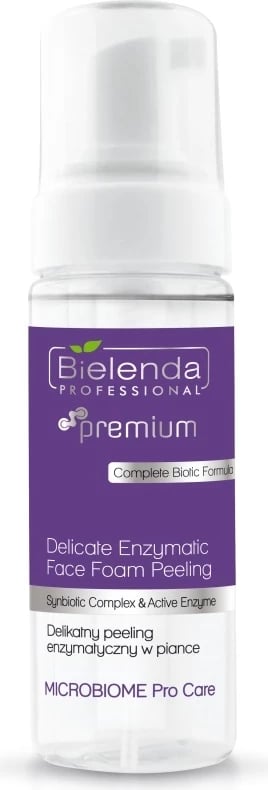 Peeling enzimatik në shkumë për femra Bielenda Professional Microbiome Pro Care Gentle Enzymatic Peeling, 160ml