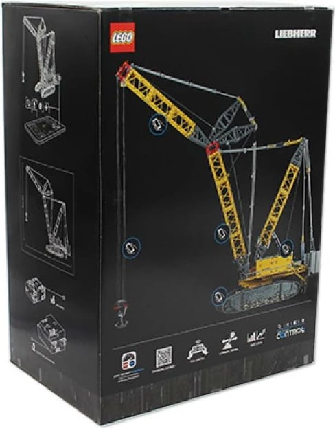 Set ndërtimi, LEGO Technic, Liebherr LR 13000 42146, 2883 copë, kontroll me aplikacion Control+, 18+, verdhë/gri