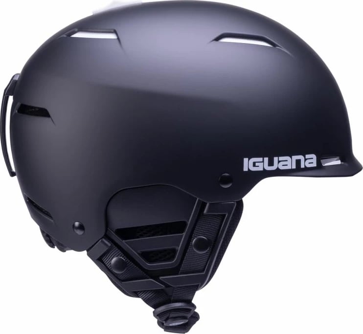 Helmetë për ski Iguana, unisex, e zezë