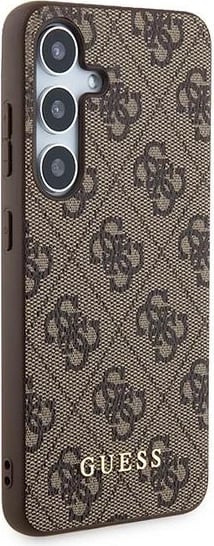 Mbështjellës Guess 4G Metal Gold Logo për Samsung Galaxy A55, Kafe