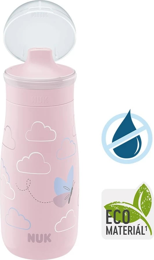 Shishe pijese për fëmijë, NUK Mini-Me PP, 300 ml, pa BPA, rozë