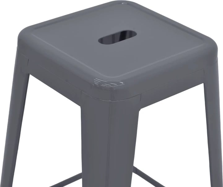 Karrige për bar Utopia, metal anthracite, 42x42x76cm