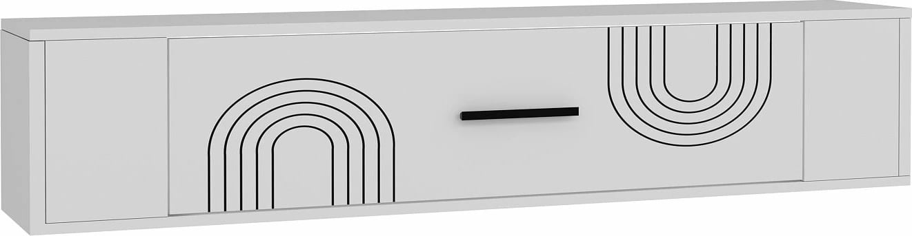 Komodë TV, ngjyrë e bardhë, Skye Decor, Restol 2