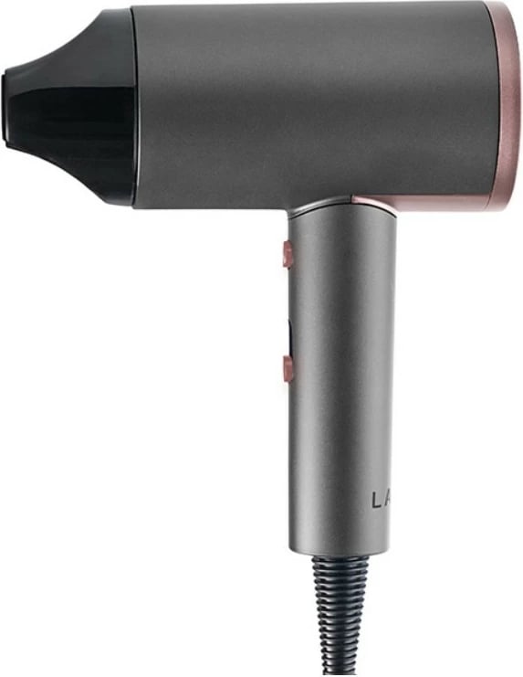 Tharëse flokësh, Lafe, LAFSUS47459, 1800-2200 W, 3 nivele nxehtësie, jonizim, turbo dhe cool shot, me koncentrator, grafit/rozë