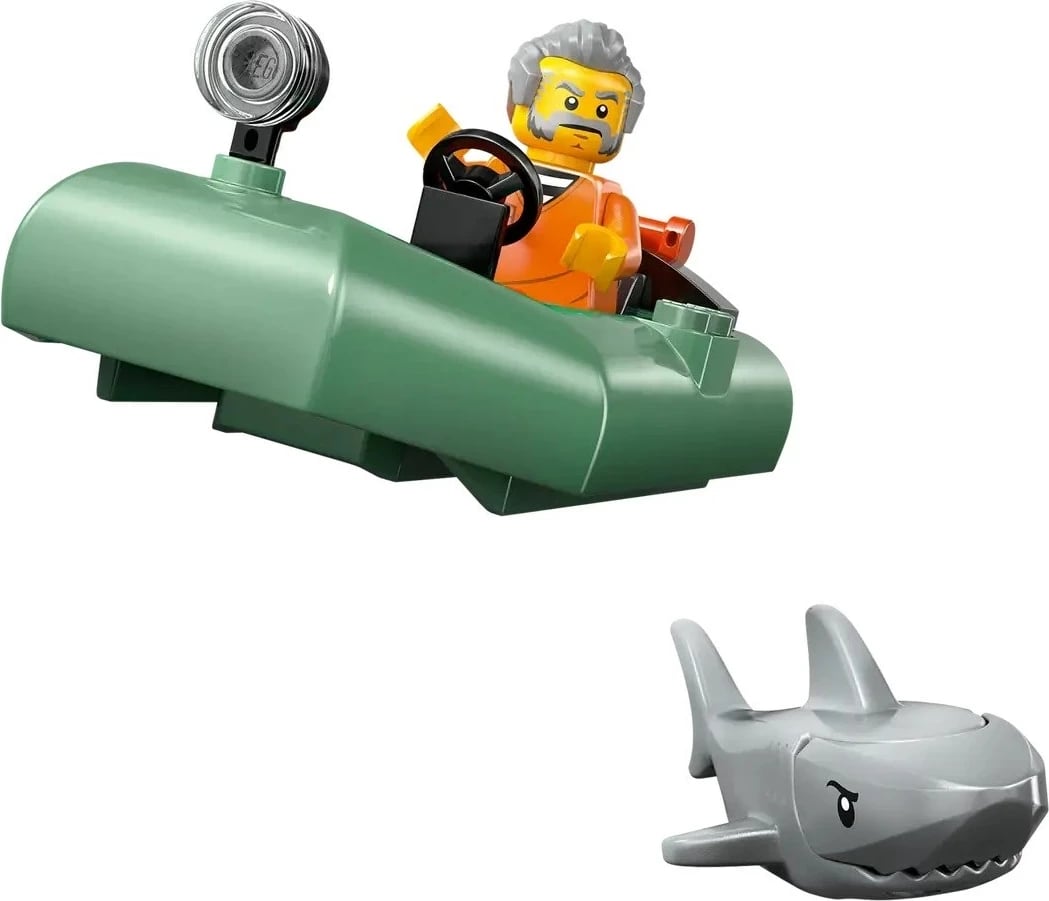 Set LEGO City Police Boat Chase 60456, 264 pjesë, me 2 minifigura