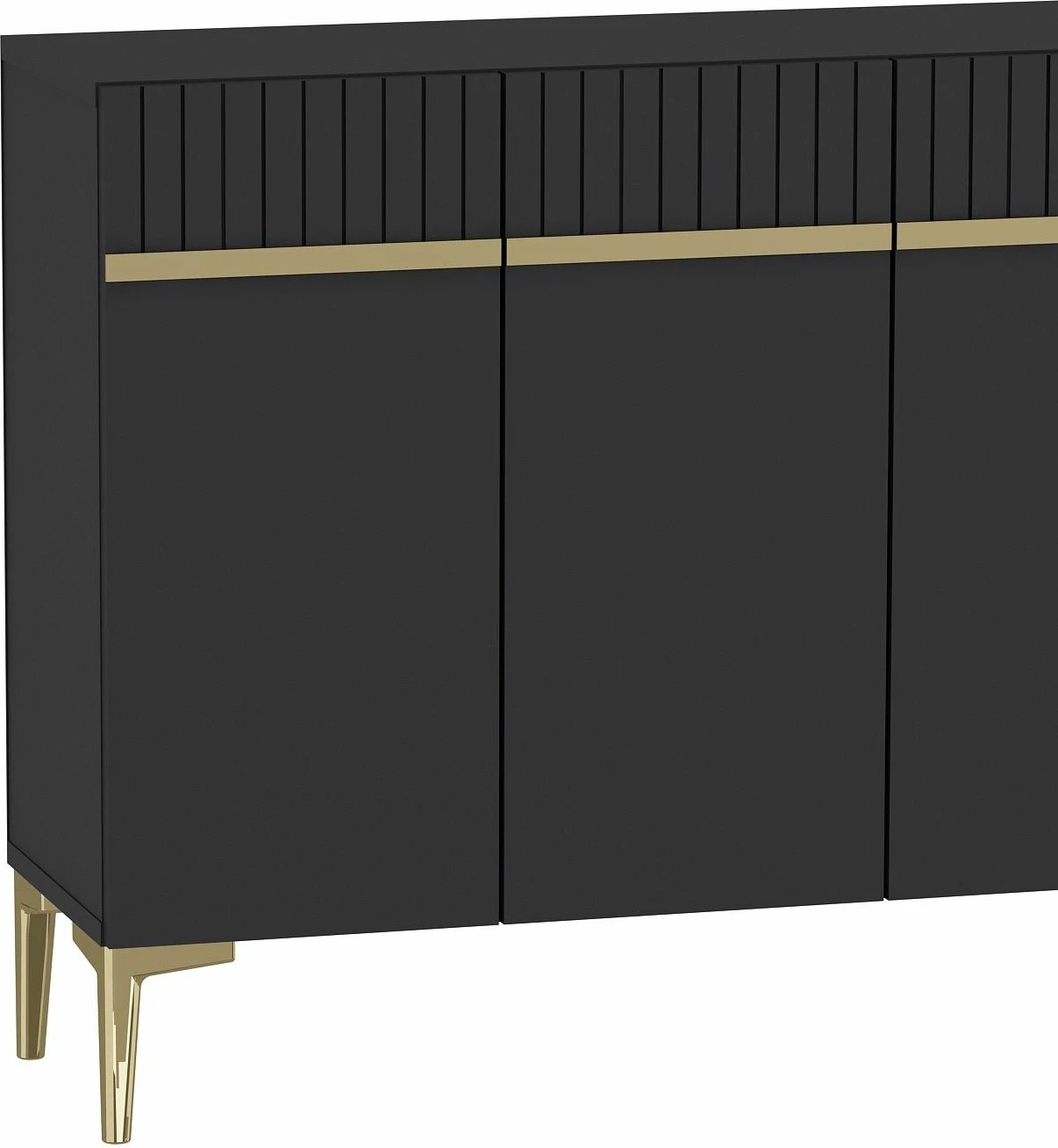 Konsolë Skye Decor, ngjyrë antracit dhe ari, Swiss