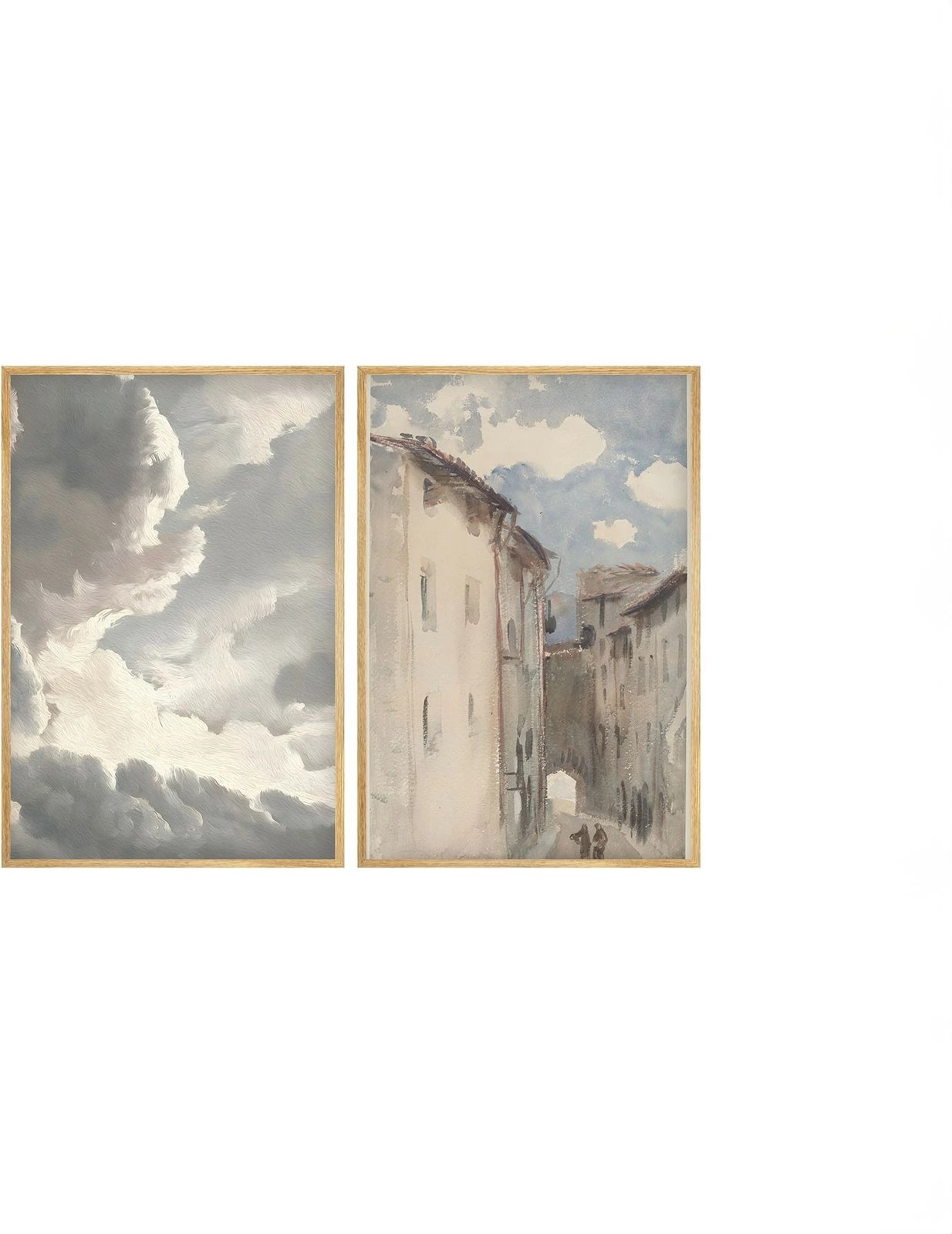 Pikturë dekorative me kornizë MDF (2 copë), Wallity, Huhu276, 20x30cm