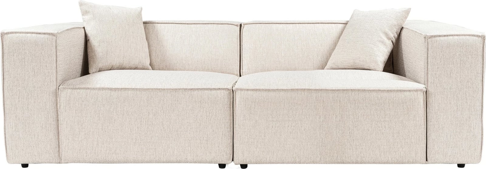 Divan dy ulëshe Atelier del Sofa, Lora, ngjyrë kafe e çelët