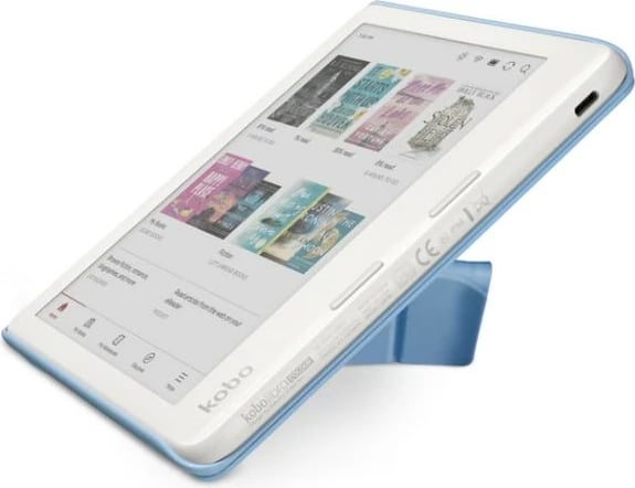 Mbështjellës për lexues elektronik, Kobo, SleepCover Libra N428-AC-BL-E-PU, auto sleep/wake dhe origami stand, Dusk Blue