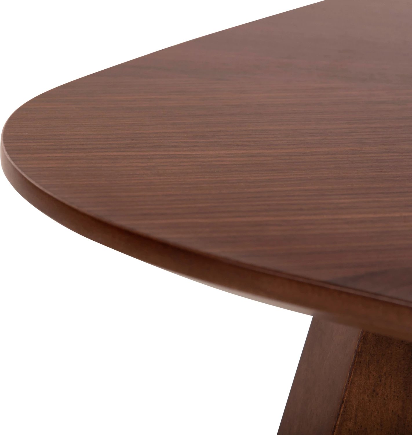 Tavolinë ngrënieje RINER, MDF, sunburst, ngjyrë arre, 150x150x75H cm