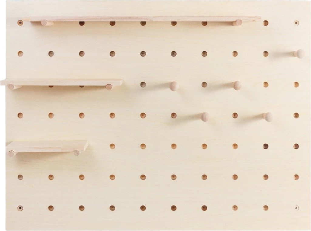 Panel organizues muri, Maclean MC-131 WD, 60x80 cm, deri 20 kg, druri i çelët Panel organizues muri, Maclean MC-131 WD, 60x80 cm, deri 20 kg, druri i çelët