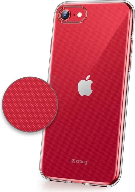 Mbështjellës CRONG Crystal Slim Cover për iPhone SE/8/7, Transparent