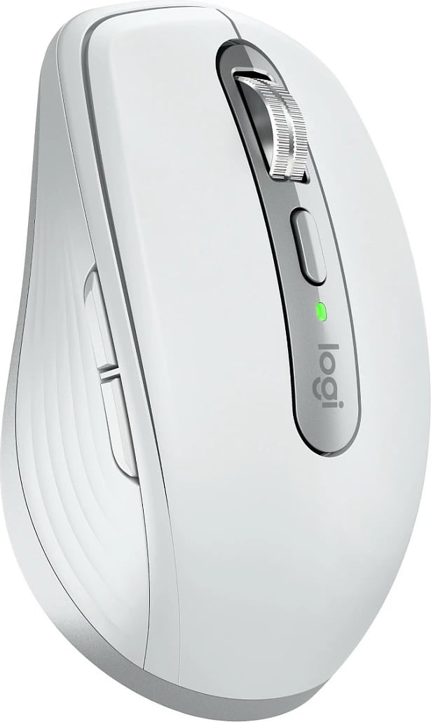 Maus Logitech MX Anywhere 3S për Mac, Djathtas, Laser, RF Wireless + Bluetooth, 8000 DPI, Argjendtë, Bardhë