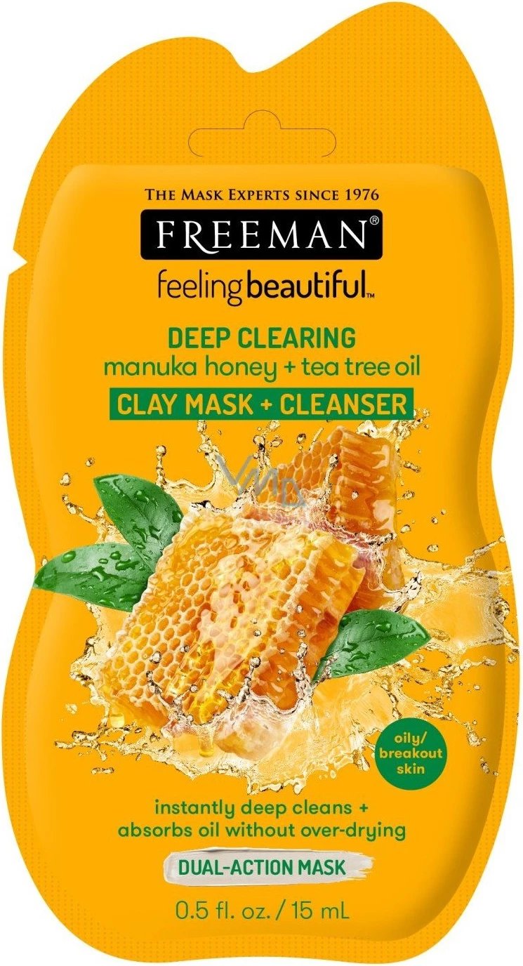 Maskë për fytyrë Freeman Deep Clearing Manuka Honey+ Tea tree oil, 15ml