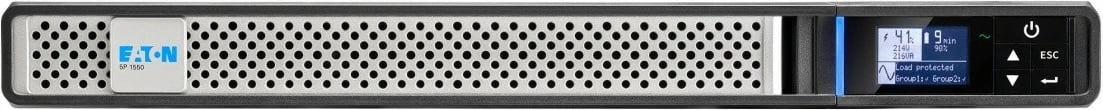 UPS Eaton 5P 1550i Rack NetpackG2, 1550 VA, 1350 W, 1U, i zi/argjendtë
