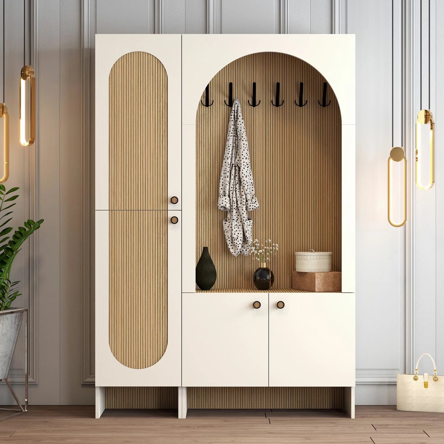 Stendë korridori Skye Decor, Palermo Kl, krem dhe lis