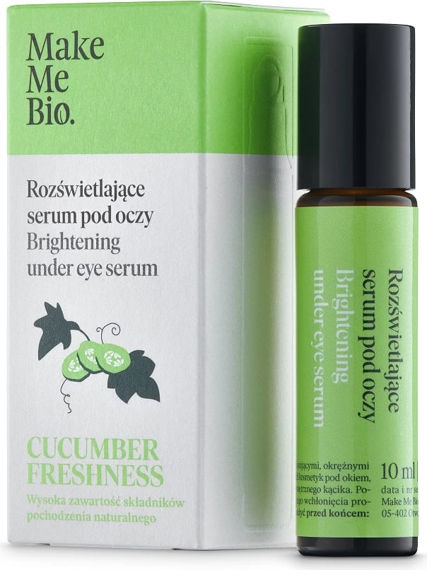 Serum për sy Make Me Bio Cucumber Freshness Illuminating Eye Roller për femra 10ml