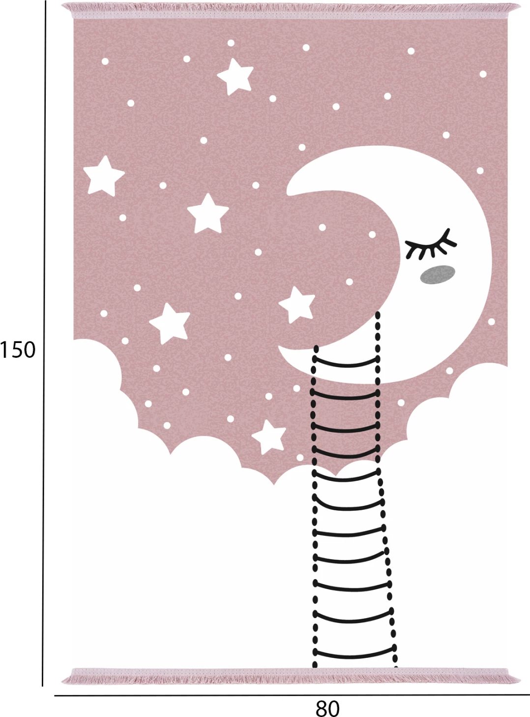 Tepi  për fëmijë, FH7678.18, 80x150 cm, rozë