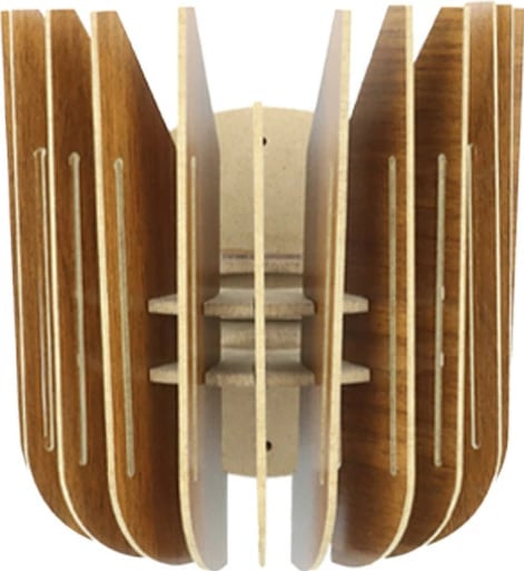 Llambë muri Opviq, tulip, 2 copë, ngjyrë arre, 210-LK2 Llambë muri Opviq, tulip, 2 copë, ngjyrë arre, 210-LK2