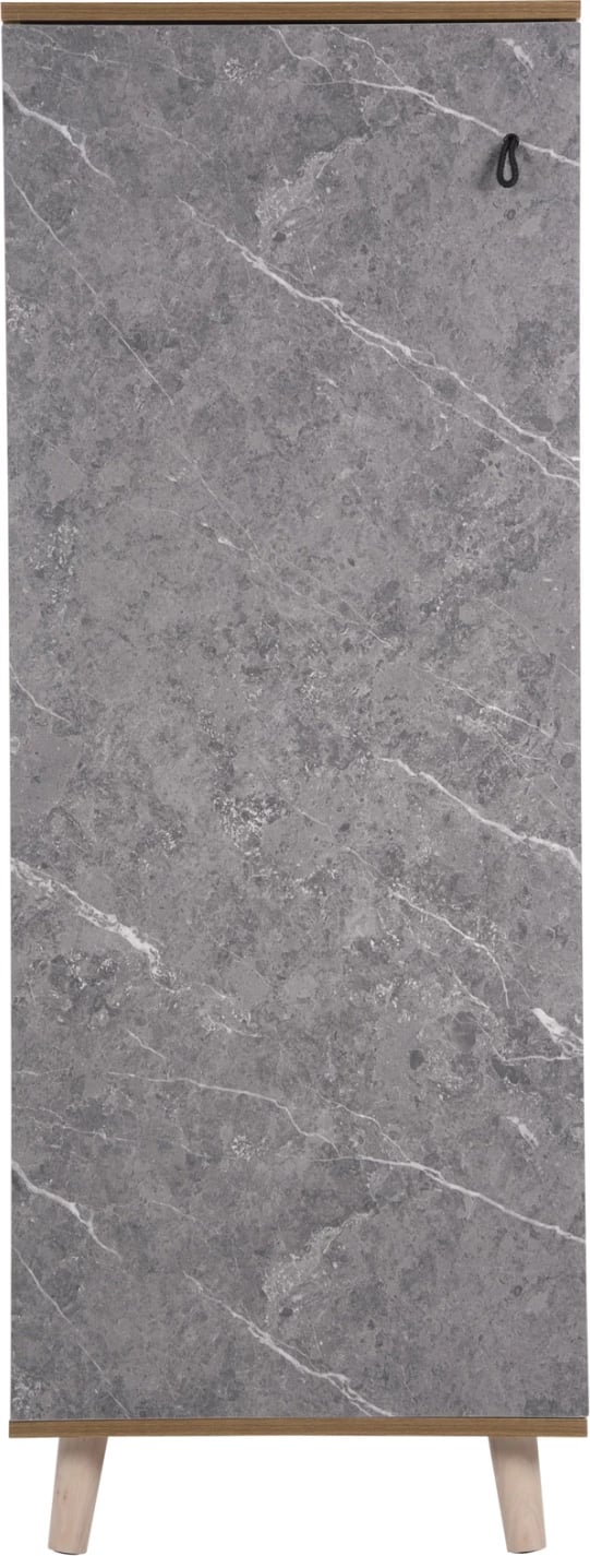 Dollap këpucësh ALVARO FH8954.12 melaminë me teksturë guri 50x38x135Hcm