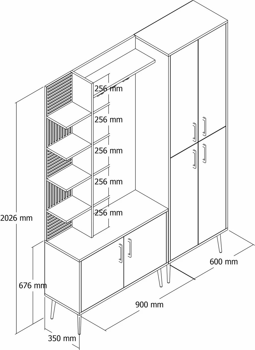 Stendë korridori Viyana Da, e bardhë, e artë