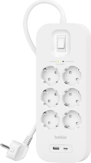 Prizë Belkin Connect, 6 AC, 650 J, e bardhë