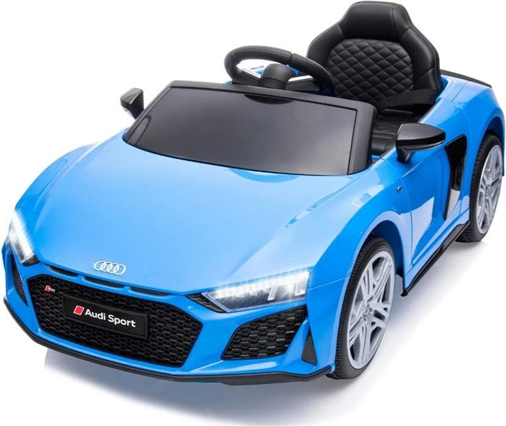 makinë elektrike për fëmijë, Milly Mally Audi R8 Spyder, 12V 2x30W, 1 ulëse, telekomandë, rrota EVA, blu