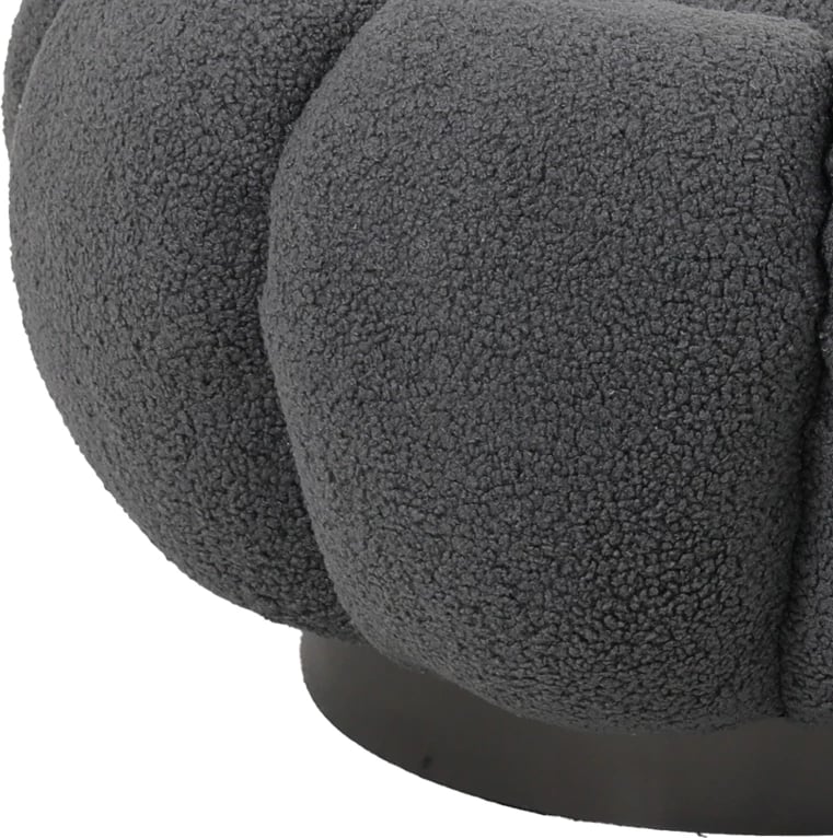 Karrige për bar boucle ngjyrë hiri D60x31cm