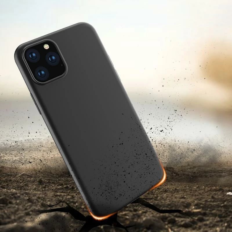Mbështjellës fleksibil gel Hurtel për iPhone 15 Plus, TPU, i zi