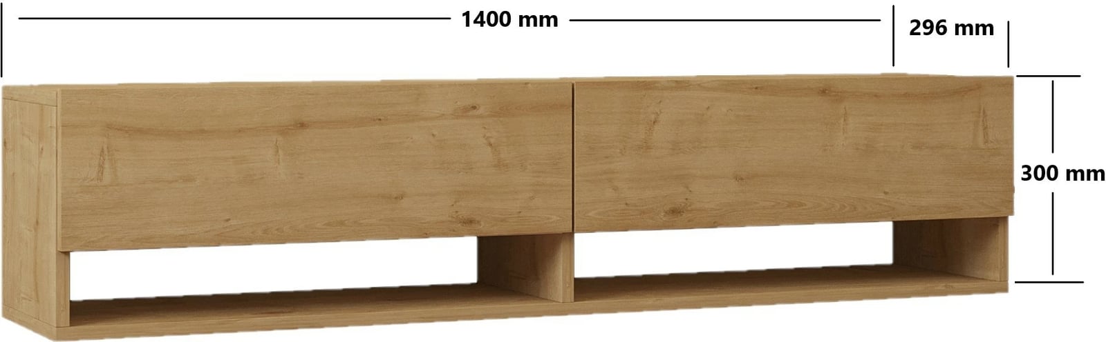 Komodë TV Hanah Home, Arges, ngjyrë lis safir